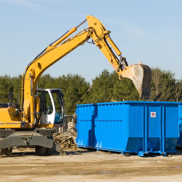 are there any restrictions on where a residential dumpster can be placed in Hogansburg New York